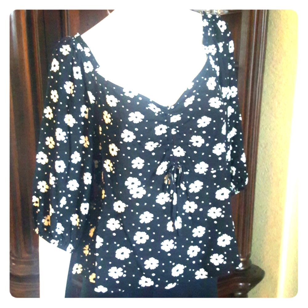 NWOT (tag Fell Off) No Boundaries of the shoulder Blouse Never Worn No Flaws